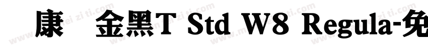 华康俪金黑T Std W8 Regula字体转换